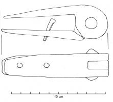 CHA-4100 - Charnière à 3 ou 4 charnonsferCharnière d'articulation composée de deux éléments à patte perforée et blocs articulés déportés, l'un mâle et l'autre femelle, forgés d'une seule pièce massive.