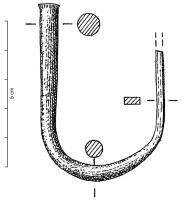 CIS-1011 - CiseaubronzeCiselet de section circulaire en parties proximale et médiane et devenant rectangulaire en partie distale.