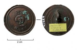 CLD-9006 - Clou décoratifbronzeClou décoratif à tête circulaire à listel périphérique