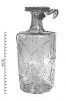 CRU-4108 - Cruche à large embouchure mouluréeverrePanse cylindrique. Lèvre en double bourrelet.