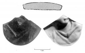 INT-4008 - Intaille : Buste de Mercure ?pierreIntaille figurant Mercure en buste (caducée).