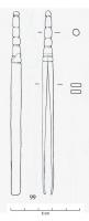 PEP-4039 - Pince - Groupe Hirt 3 - manche terminé par une tige moulurée aux gorges peu marquéesbronzePince formée de deux courtes branches soudées à un manche en forme de tige aux gorges peu marquées. Les mâchoires, lisses, peuvent être rentrantes.