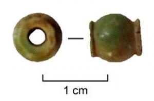 PRL-3621 - Perle ovoïde en tonneletosPerle ovoïde, bourrelets aux extrémités (tonnelet).