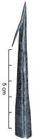 PTF-3016 - Pointe de flècheferPointe de flèche à douille, conique sur toute la longueur avec une barbe conique également.