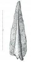 PTL-1022 - Pointe de lance à douille indéterminéebronzePointe de lance à douille de type indéterminé ou fragments de pointes de lance de l'Age du Bronze, trop partiels pour permettre une identification précise.
