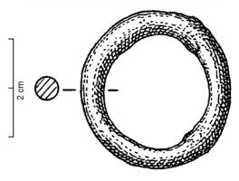 ANO-1001 - Anneau massif fermébronzeAnneau massif fermé, de section circulaire ou subcirculaire, de diamètre inférieur à 50 mm.