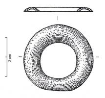 ANO-1013 - Anneau creux bronzeAnneau creux de section arciforme.