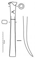 CIS-4009 - Ciseau à louveferCiseau à douille, plat, dont l'extrémité pourvue d'un tranchant transversal étroit est régulièrement pliée pour pouvoir effectuer un travail de levier.