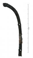 IND-4221 - IndéterminébronzeTige arquée, avec des perforations transversales.