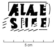 MRT-4083 - Jatte ou mortier : AELALE S[H]FEterre cuiteJatte ou mortier : AELALE S[H]FE (lecture erronée !)