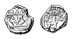 SCL-9023 - Sceau de douane : Lyon, Louis XIIIplombTPQ : 1610 - TAQ : 1643Sceau à double face ; d'un côté, armes de Lyon dans un écu surmonté d'une couronne, de part et d'autre la date ; de l'autre, armes de Lyon surmontées de l'inscription LYON.