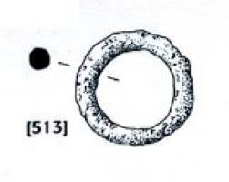 ANO-4022 - Anneau fermébronzeAnneau circulaire simple de section circulaire, sans décor, dont le module est compris entre 20 et 30 mm.