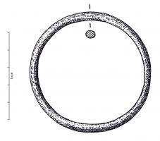 BRC-1097 - Bracelet fermébronzeBracelet fermé, circulaire, de section circulaire à subcirculaire, inorné.
