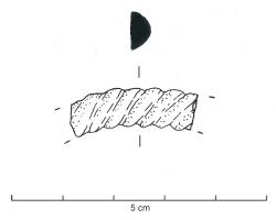 BRC-4081 - Bracelet fermé à jonc torsadéligniteBracelet fermé dont le jonc massif (section semi-circulaire) est orné de cannelures imitant une spirale continue.