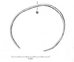 BRC-4092 - Bracelet ouvertbronzeTPQ : -30 - TAQ : 450Bracelet filiforme, à jonc lisse de section circulaire et extrémités affinées. 