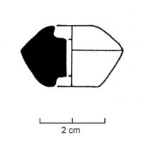 FUS-2024 - Fusaïole bitronconiqueterre cuiteTPQ : -750 - TAQ : -475Fusaïole bitronconique, faces supérieure et inférieure concaves, inornée.