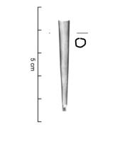 LAC-7003 - Grand ferretcuivreTôle conique enroulée formant un ferret de grande taille (L. 40 mm minimum), avec un diamètre de minimum 5 mm. Ce type se distingue des ferrets classiques, de taille plus restreinte.