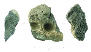 LGR-3002 - Lingotière - moule à flansterre cuiteLingotière en terre à alvéoles ou loges circulaires.