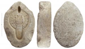 MOU-4042 - Moule : lampe de type Hayes II, les trois Hébreux dans la fournaise