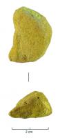 NPG-3002 - Pigment ocrepigmentPigment de couleur jaune d'ocre (jaune-orangé), souvent sous une forme pulvérulente et donc stockée dans un récipient, ou sous forme de nodules sans forme particulière.