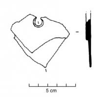 PDQ-2063 - Pendeloque en pierrepierrePendeloque réalisée dans une plaquette de micaschiste