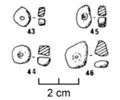 PRL-0005 - Perle discoïdalepierre durePerle de forme discoïdale ou sub-discoïdale en quartz
