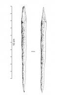 ALN-7001 - Alène ou poinçonferTPQ : 1200 - TAQ : 1400Tige effilée se terminant par une soie amincie de section rectangulaire. 