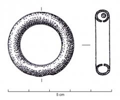ANO-1003 - Anneau creux à grelotbronzeTPQ : -950 - TAQ : -800Anneau creux contenant un élémént interne, dont l'agitation produit un effet sonore.