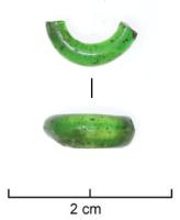 ANO-6003 - Annelet en verreverreAnneau en verre d'un diamètre d'environ 10 mm, de couleur verte. 
