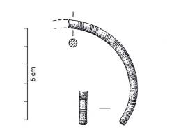 BRC-1013 - Bracelet ouvert à extrémités droitesbronzeBracelet ouvert, de section circulaire ou subcirculaire, fine (entre 2 et 5 mm); extrémités droites, décor incisé.