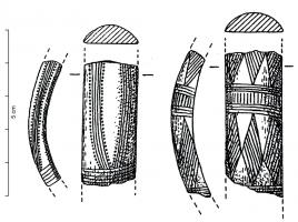 BRC-1123 - Fragment de bracelet : type  de BignanbronzeFragment médian de bracelet de type Bignan. Extrémités non connues.