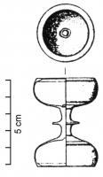 CHL-4001 - Chandelier symétriquebronzeChandelier symétrique, formé de deux cupules hémisphériques séparées par un étranglement marqué par de fortes moulures.