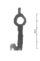 CLE-8007 - Clé à anneau à protubérancefer, bronzeClé à canon foré dont l'anneau circulaire est prolongé par une protubérance cylindrique. Fer ou alliage cuivreux.