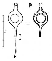 EPG-2007 - Epingle à tête repliéebronzeEpingle à tête repliée; col en anneau large; tige de section sub-circulaire.