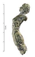 IND-9146 - Elément décoratif à identiferfer, laitonElément de décoration figurant un corps de femme genre sirène sans bras, torse nu avec divers motifs floraux au niveau des jambes. 