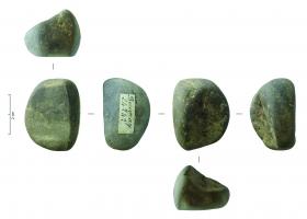 OLI-3005 - BroyonpierreGalet de petite taille pouvant être tenu à une main et utilisé par friction en translation longitudinale. 