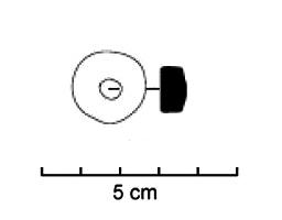 PRL-3561 - Perle cylindrique massive : unieosPerle cylindrique massive (D. perforation < D. section) à section rectangulaire ; perforation étroite.