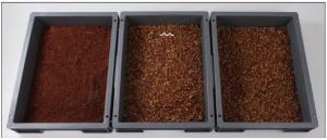 RMA-1001 - Réserve de matièreambreGrains d'ambre brut, stockés pour une utilisation commerciale ou artisanale.