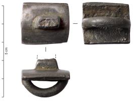 AJG-4013 - Anneau de jougbronzeAnneau posé sur une base en section de cylindre, bords simplement soulignés d'un filet.