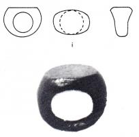 BAG-4331 - Bague massive à chaton platbronzeBague massive, dont le chaton, plat, est plus large que le diamètre interne de l'anneau.
