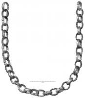 CHC-3501 - Chaîne-ceinturebronzeChaîne-ceinture (?) constituée d'anneaux ovales, tous ouverts. Des anneaux de plus fort diamètre peuvent constituer un système de fermeture.