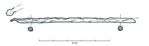 CRO-5004 - Cure-oreille sans décor - gr. 1ferTPQ : 500 - TAQ : 800Instrument doté d'une tige lisse, effilée d'un côté et comportant à l'extrémité opposée une extrémité aplatie ou légèrement creuse, oblique par rapport à la tige.