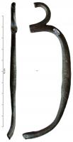 EPE-8001 - Épée à coquillebronzeTPQ : 1575 - TAQ : 1750Épée dont la poignée forme une protection manuelle latérale (