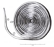 FIL-1005 - Objet spiralébronzeFil enroulé en spirale.
