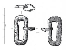 IND-1047 - BouclebronzeBoucle rectangulaire de section indifférente (plano-convexe, rectangulaire ...)