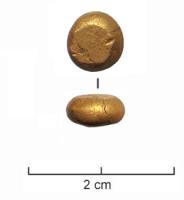 LGT-3006 - Lingot d'ororPetit lingot (masse de quelques grammes), en forme de goutte mais pouvant présenter des marques de découpe, ou avoir été segmenté par division tranchée.