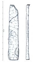 LGT-3015 - Barre de ferferBarre de fer de section quadrangulaire, mesurant entre 10 cm et 15 cm.