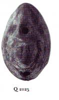 LMP-4948 - Lampe Loeschcke VIII tardiveterre cuiteLampe ovale à bec incorporé. Médaillon décoré d'une tête à bonnet phrygien (Attis?).