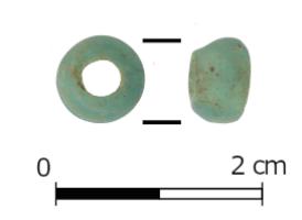 PRL-4106 - Perle annulaire en verre incoloreverrePerle annulaire en verre incolore à section généralement en D.