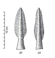 PTL-1016 - Pointe de lance à douille communebronzeTPQ : -1150 - TAQ : -750Petite pointe de lance (moins de 12 cm de longueur totale), à douille commune, inornée